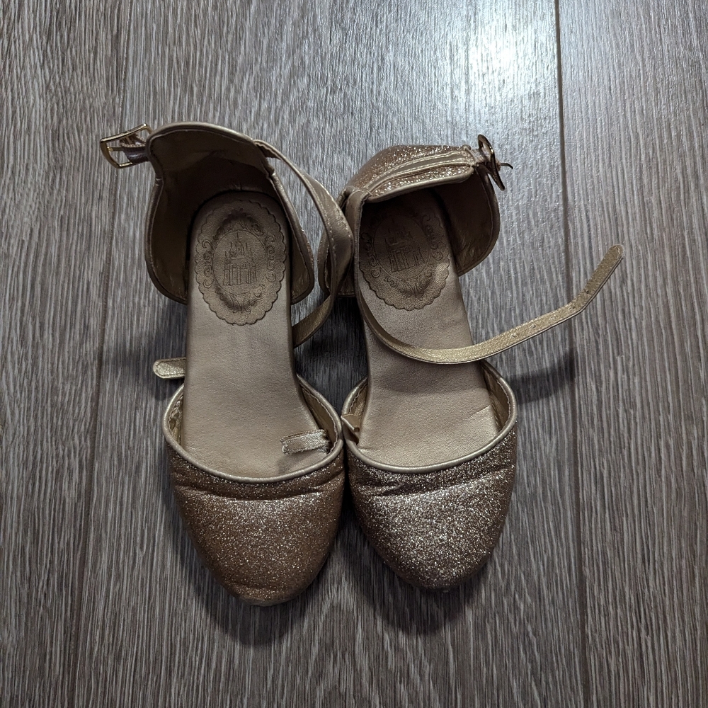Disney Parks Bibbidi Bibbidi Girls Shoes Size 9 Gold Toddler